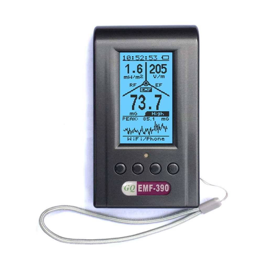 Портативный измеритель ЭМП, КНЧ, ЭФ и РЧ излучения. GQ EMF-390